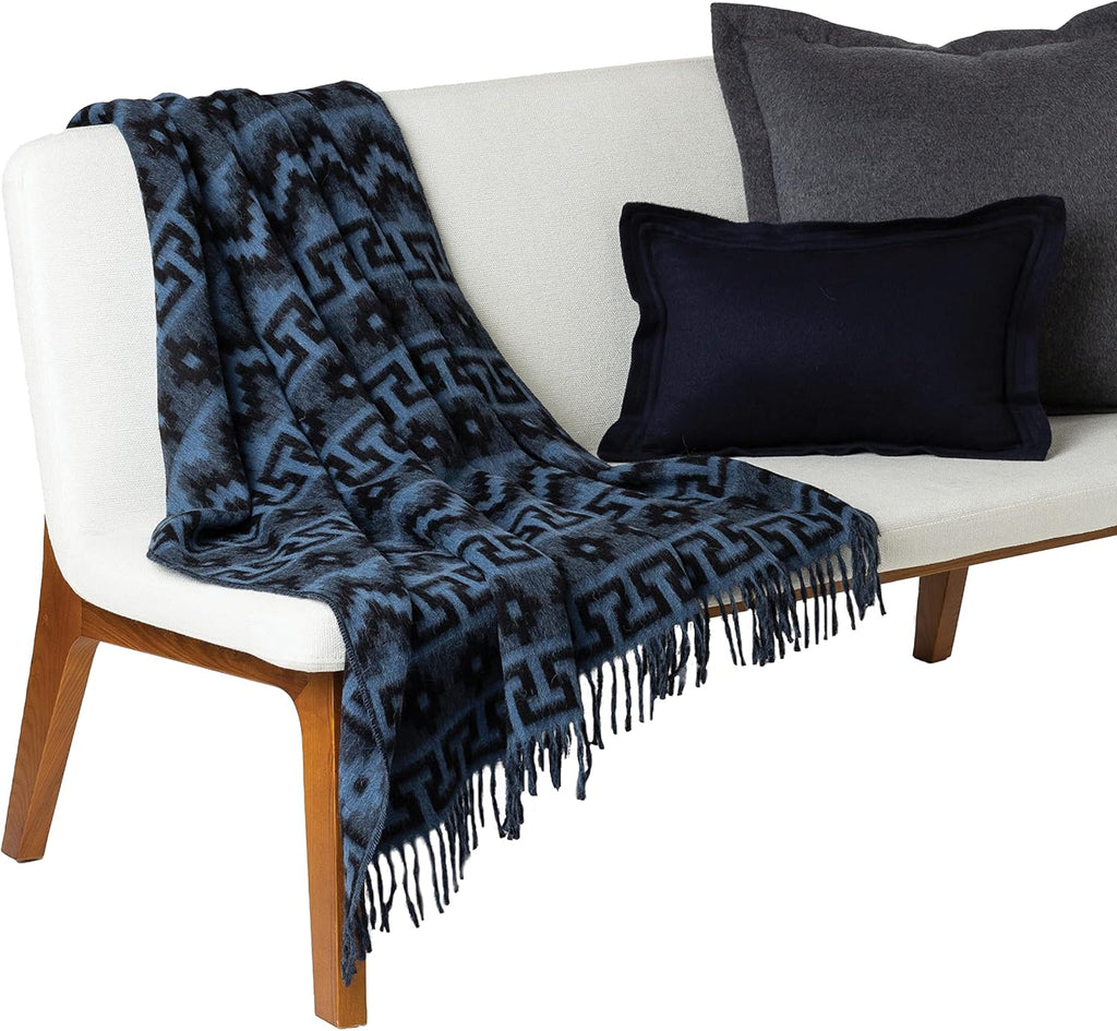 Blue Harbor Alpaca Wool Throw Blanket 51 x 71 Inch S336