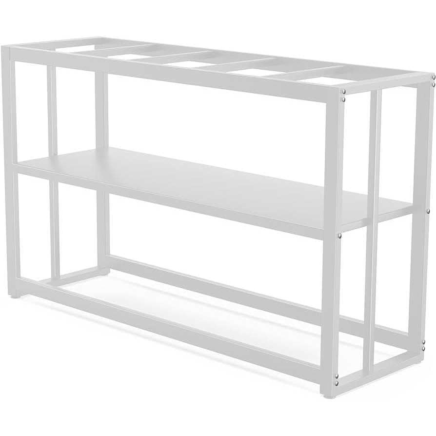 White Metal Aquarium Stand 55-75 Gallon U5952