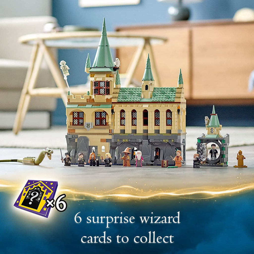 LEGO Harry Potter Hogwarts Chamber of Secrets 76389 Castle Toy with The Great Hall, 20th Anniversary Model Set with Collectible Golden Voldemort Minifigure and Glow-in-the-Dark Nearly Headless Nick W868381