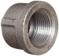 Malleable Iron Pipe Fitting Cap 3x22 NPT Female Black Finish I925