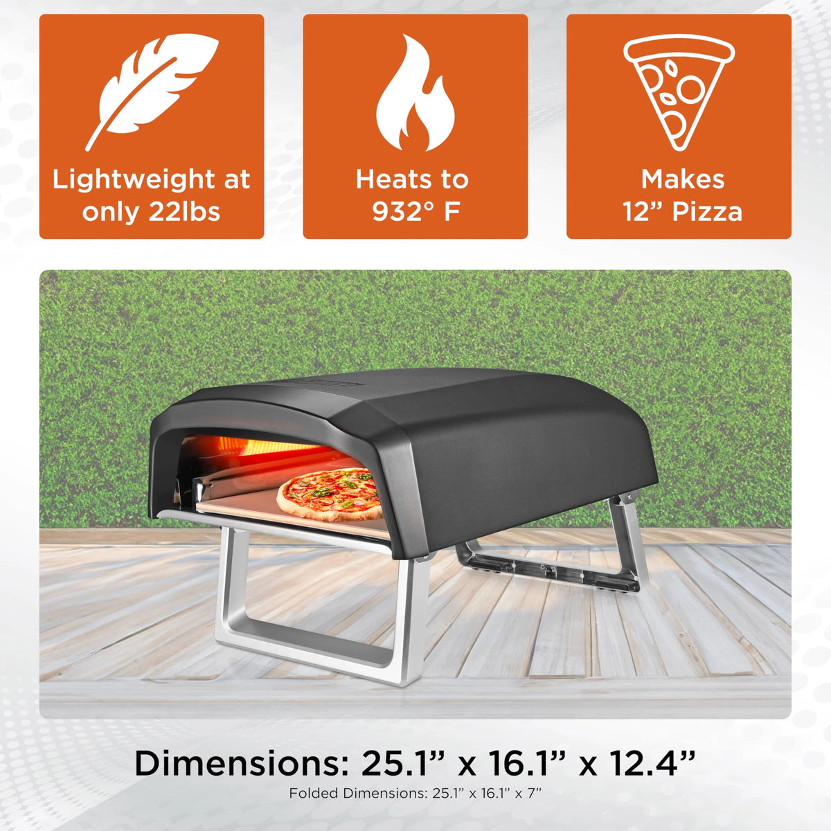 Propane Gas Portable Pizza Oven X688