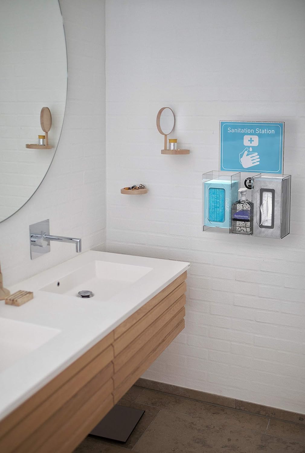 Pack of 2 Wall Mountable Dispenser and Holder A413
