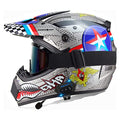 DOT Certified Full Face Motorcycle Helmet with Built-in Speaker L65108