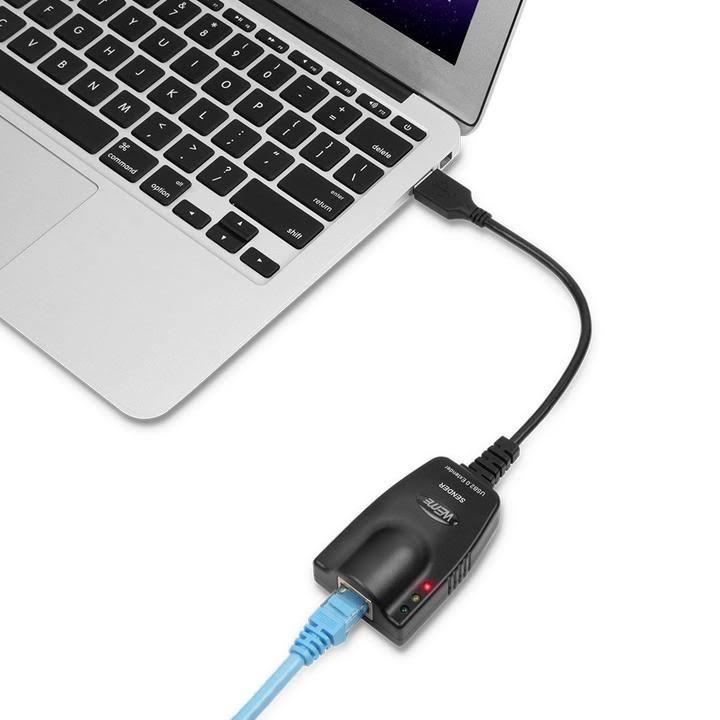 USB 2.0 Extender to RJ45 Over Cat5/5E/6 Connection Up to 100 Meter/328 ft Ethernet Extension Cable Type A Male to A Female U742354