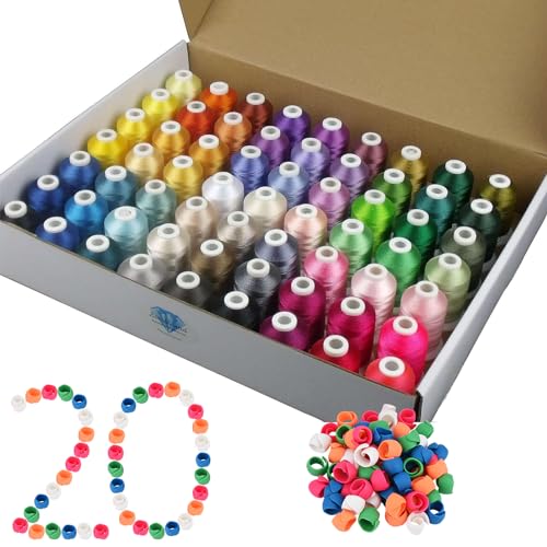 63 Colors Polyester Embroidery Machine Thread Kit 40 Weight V9125