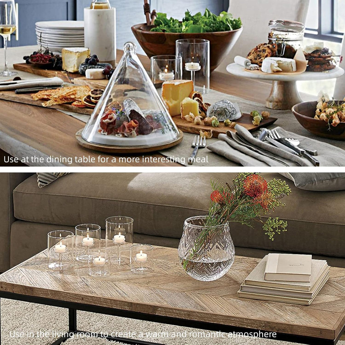 Clear Cylinder Hurricane Glass Candle Holder Set of 3 K176759