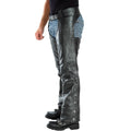 Men's Black Motorcycle Chaps U7494