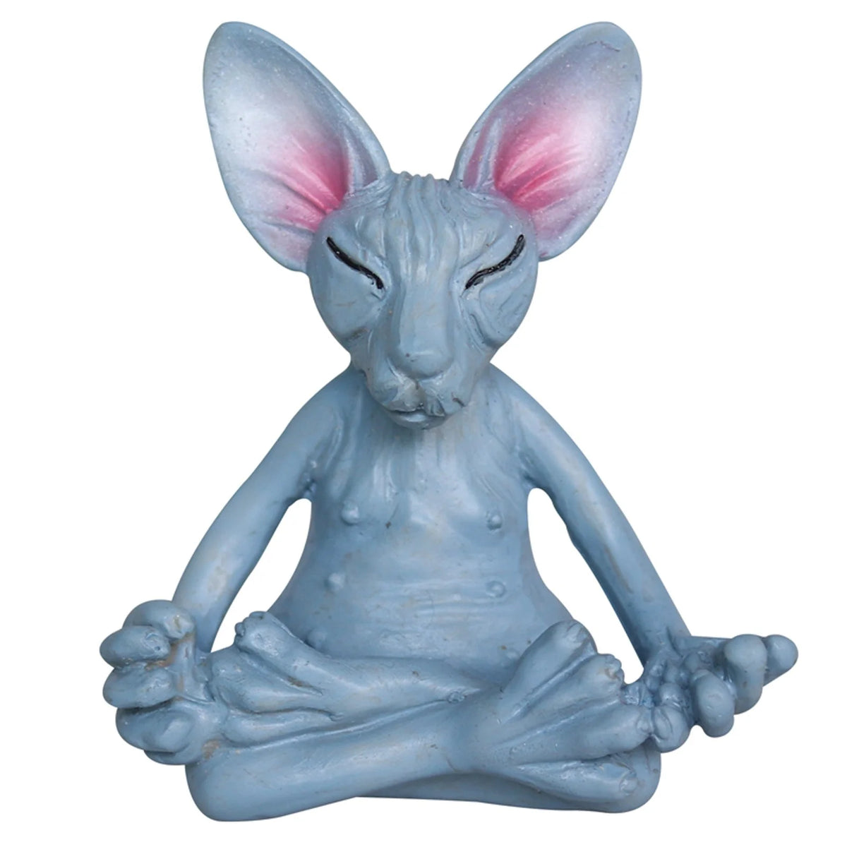Resin Hairless Cat Figurine Tabletop Decor Y6758