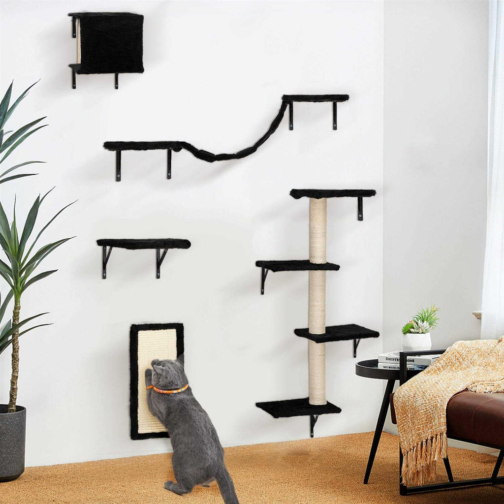 Wall Mounted Shelves Set Cat Tree U621686