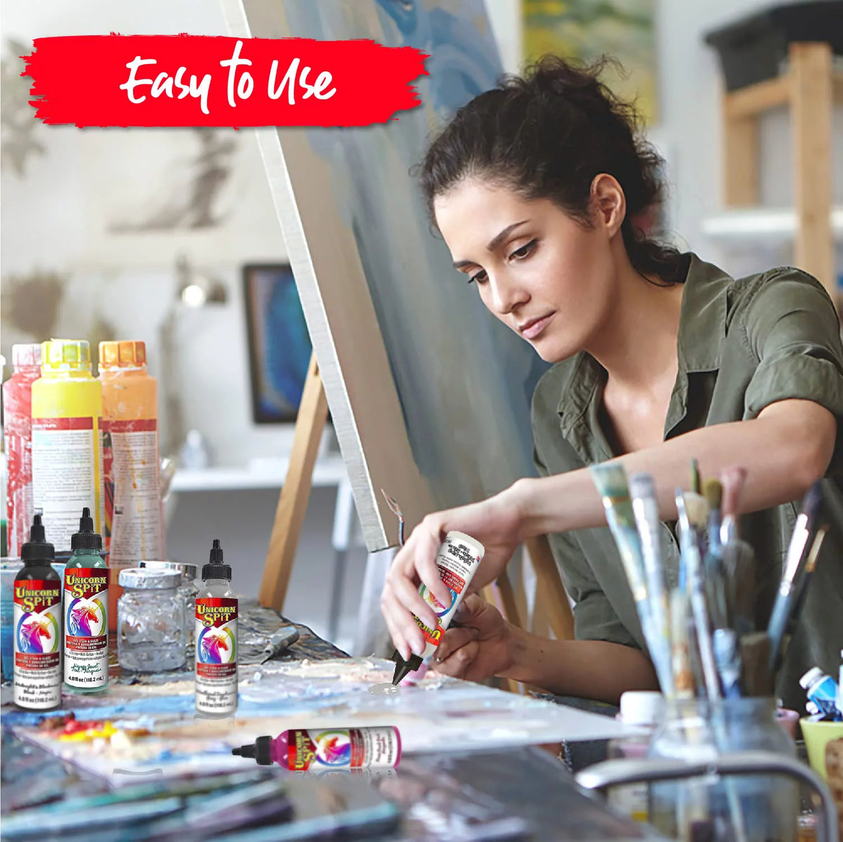 20 Complete Original & Sparkle Gel Stain & Glaze Paint Collection with 10 Fine Detail Sticks L81023