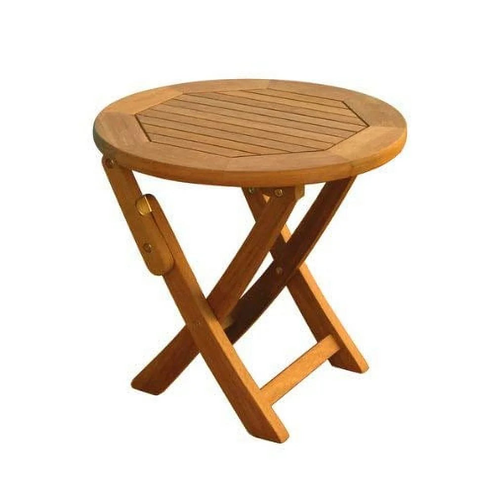 Round Wood Folding Table K208689