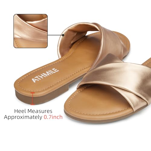Women's Dressy Summer Flat Leather Sandals J18725