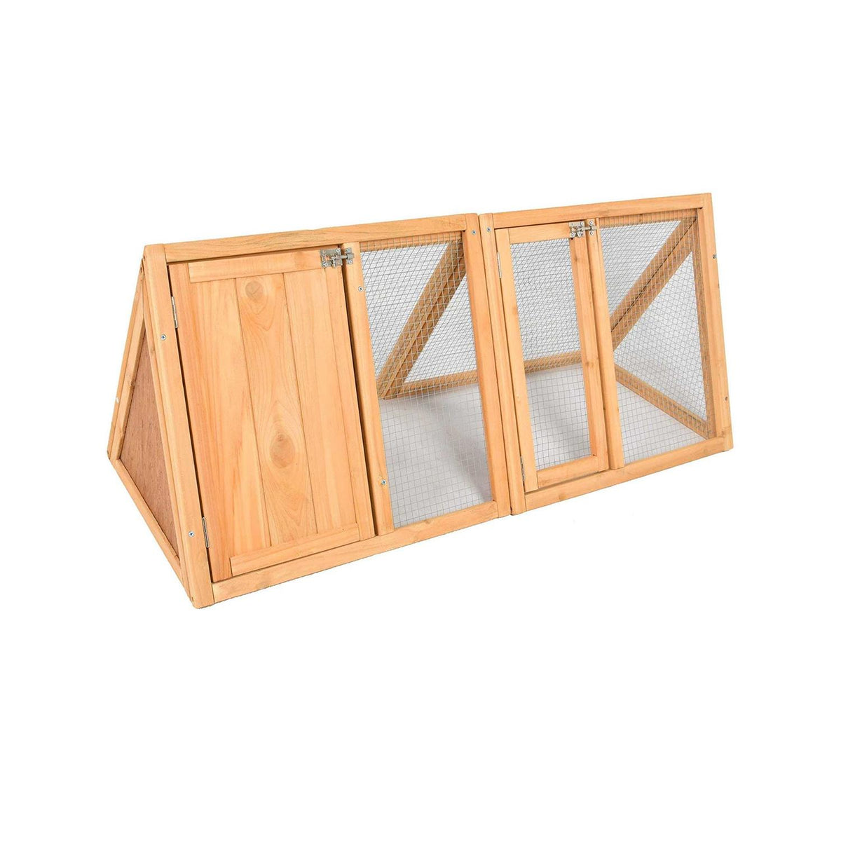 Wooden A-Frame Rabbit Hutch Chicken Coop F3532