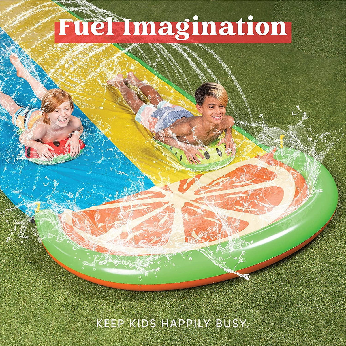 20ft 2 Person Water Slide with 2 Boogie Boards G87508