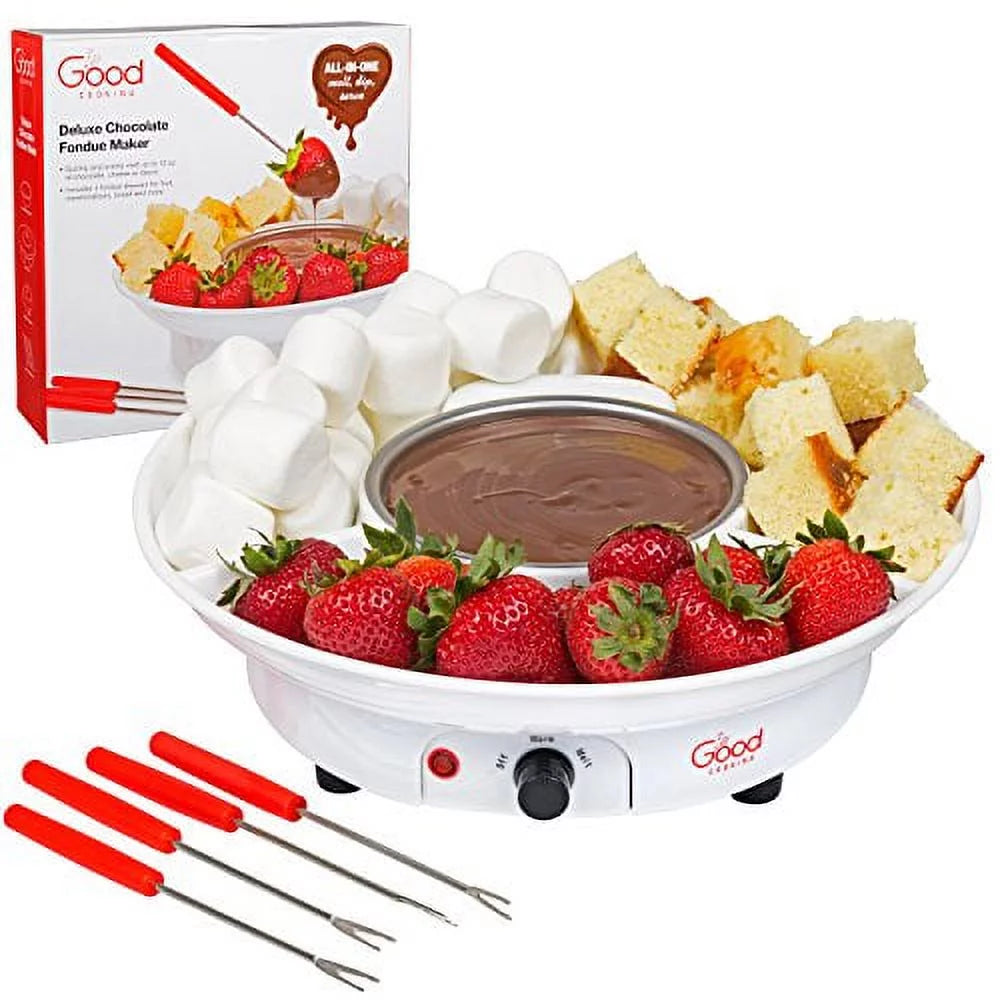 Electric Fondue Maker Set with 4 Forks W606