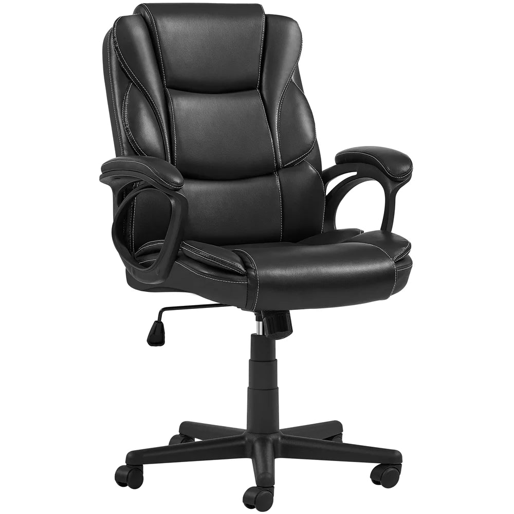 Black Adjustable High Back PU Leather Executive Chair D5142