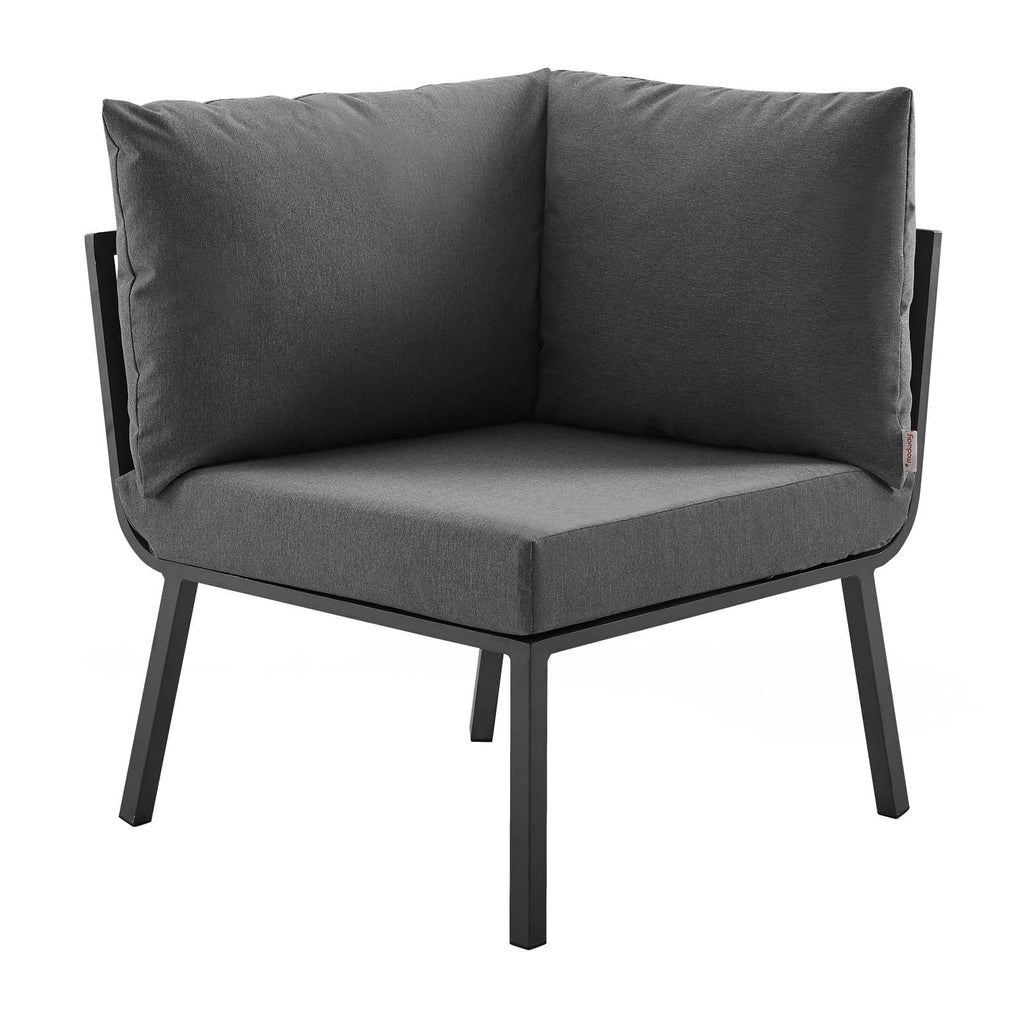5 Piece Gray Aluminum Outdoor Sectional F862