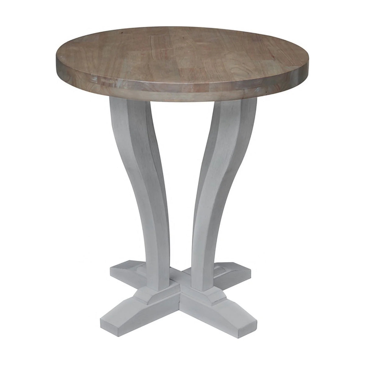 Solid Wood Round End Table C858109