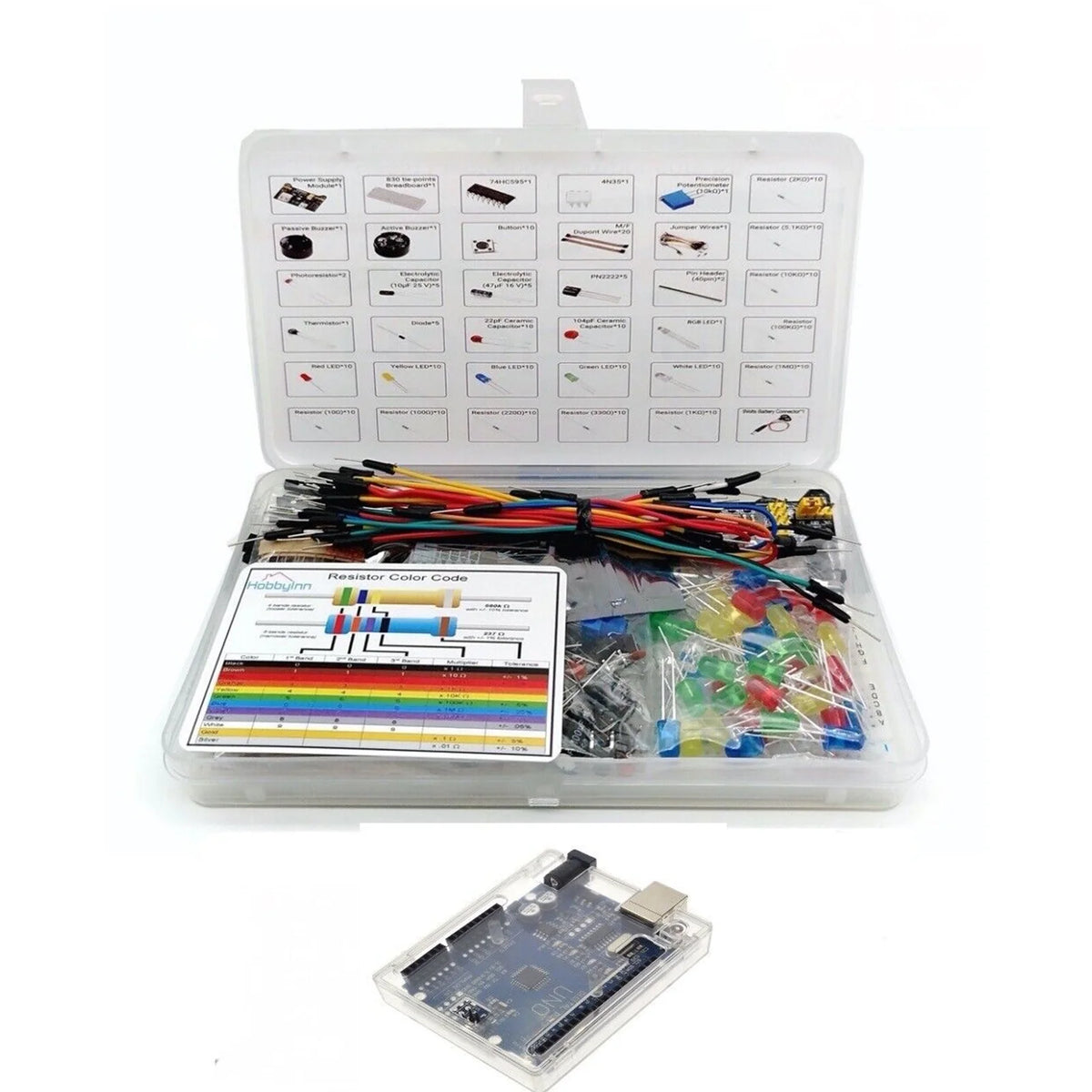 Electronic Components Kit with Precision Resistor K6118