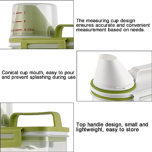 2Pack BPA Free Plastic Airtight Rice Storage Bin Cereal Containers Dispenser G9363