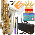 Silver Alto Saxophone with 11 Reeds and Case P179