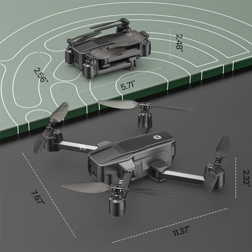 Foldable FPV Drone with 1080P WiFi Camera and Carrying Case V523
