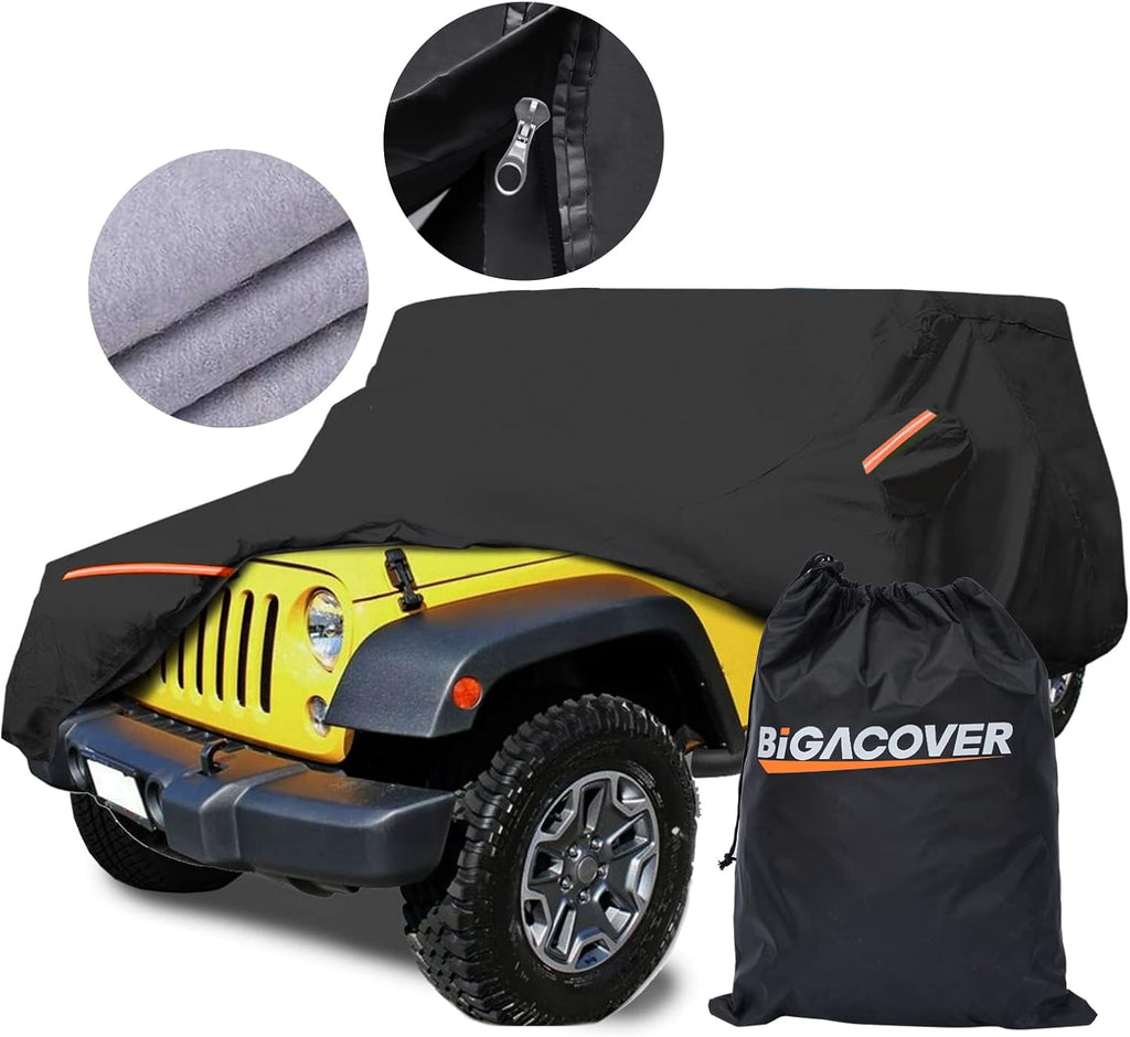 Black Waterproof SUV Cover with Zipper Pack of 2 A560266