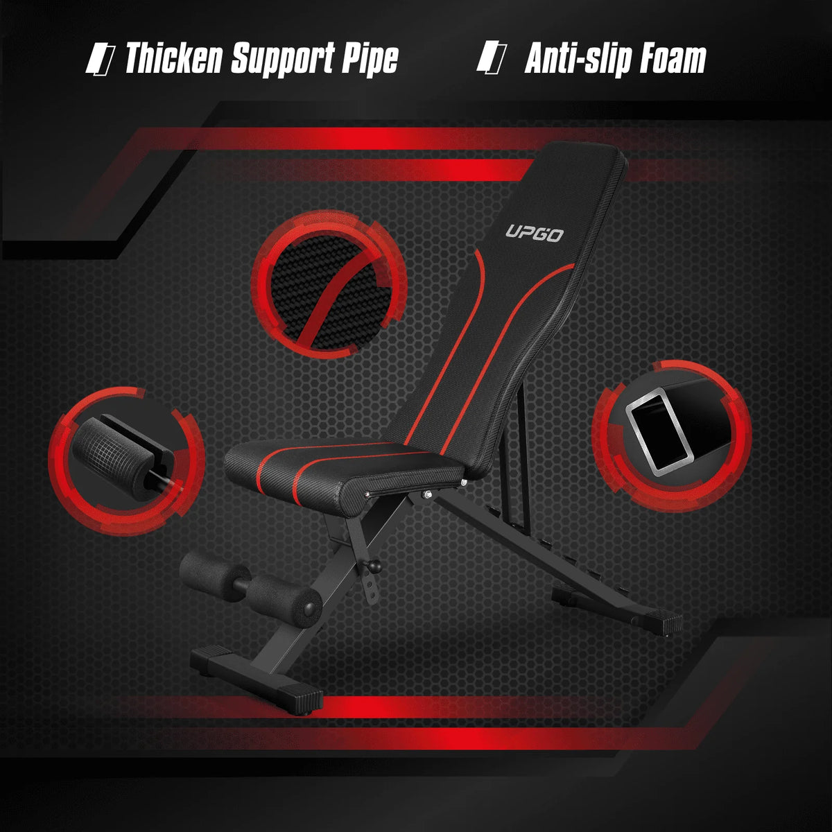 Adjustable Weight Bench Folding Incline/Decline 660lbs Capacity Z605