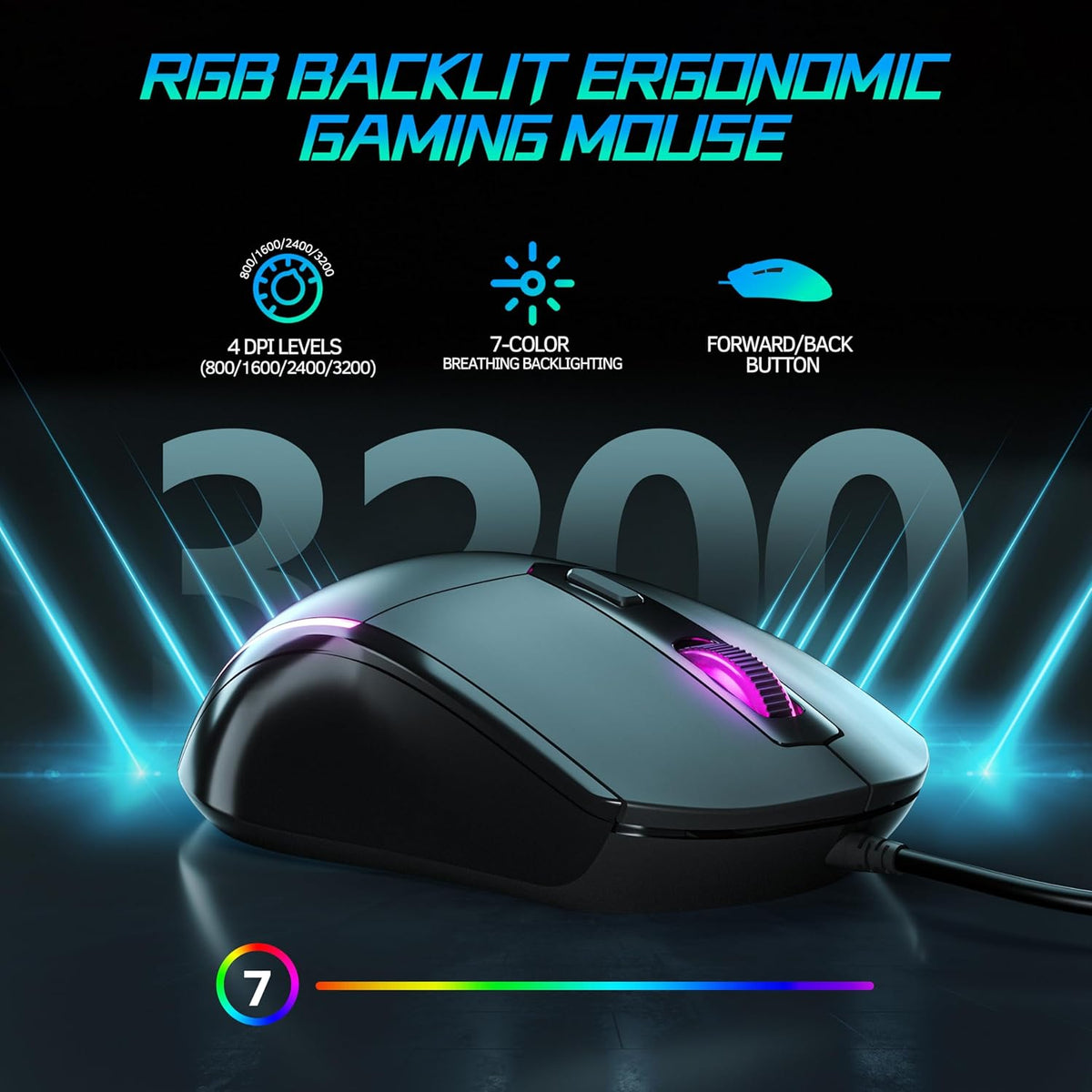 Metal Panel Retro Mechanical Gaming Keyboard and Mouse Combo with RGB Backlit 104 Keys G971