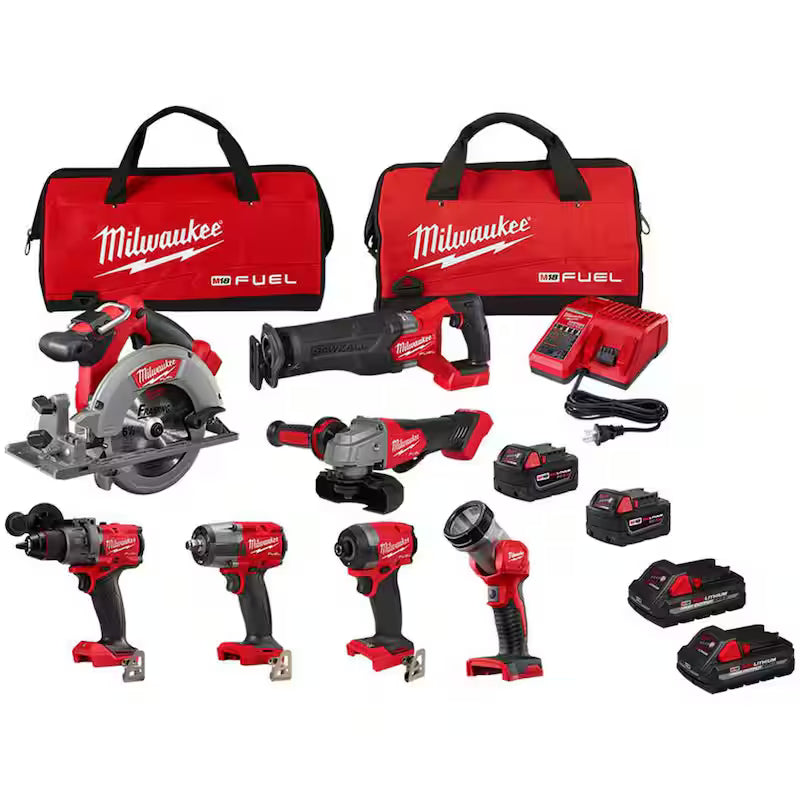 18V Lithium-Ion Brushless Cordless 7-Tool Combo Kit O4062