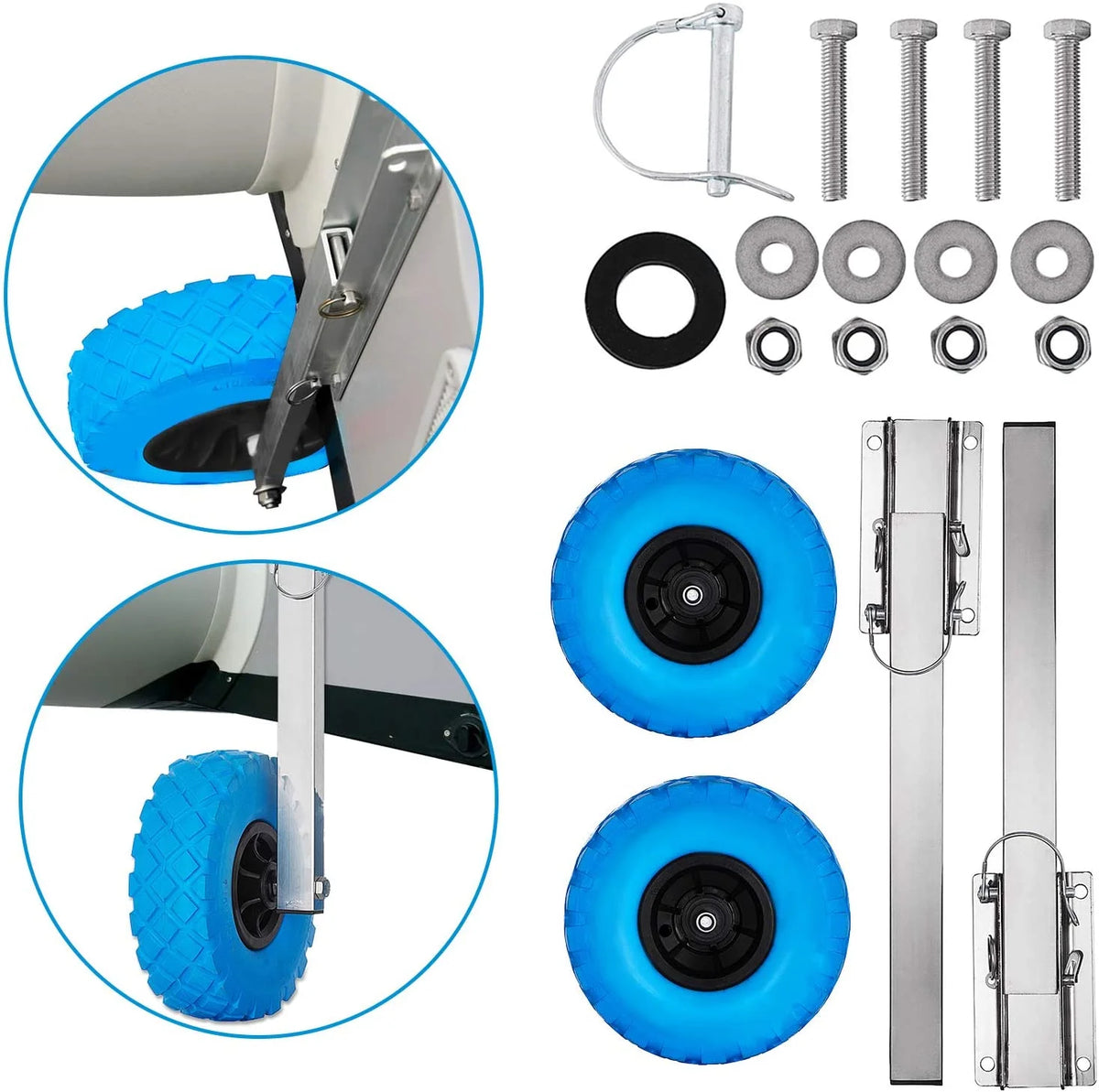 300LBS Stainless Steel Boat Launching Wheel Dolly G137