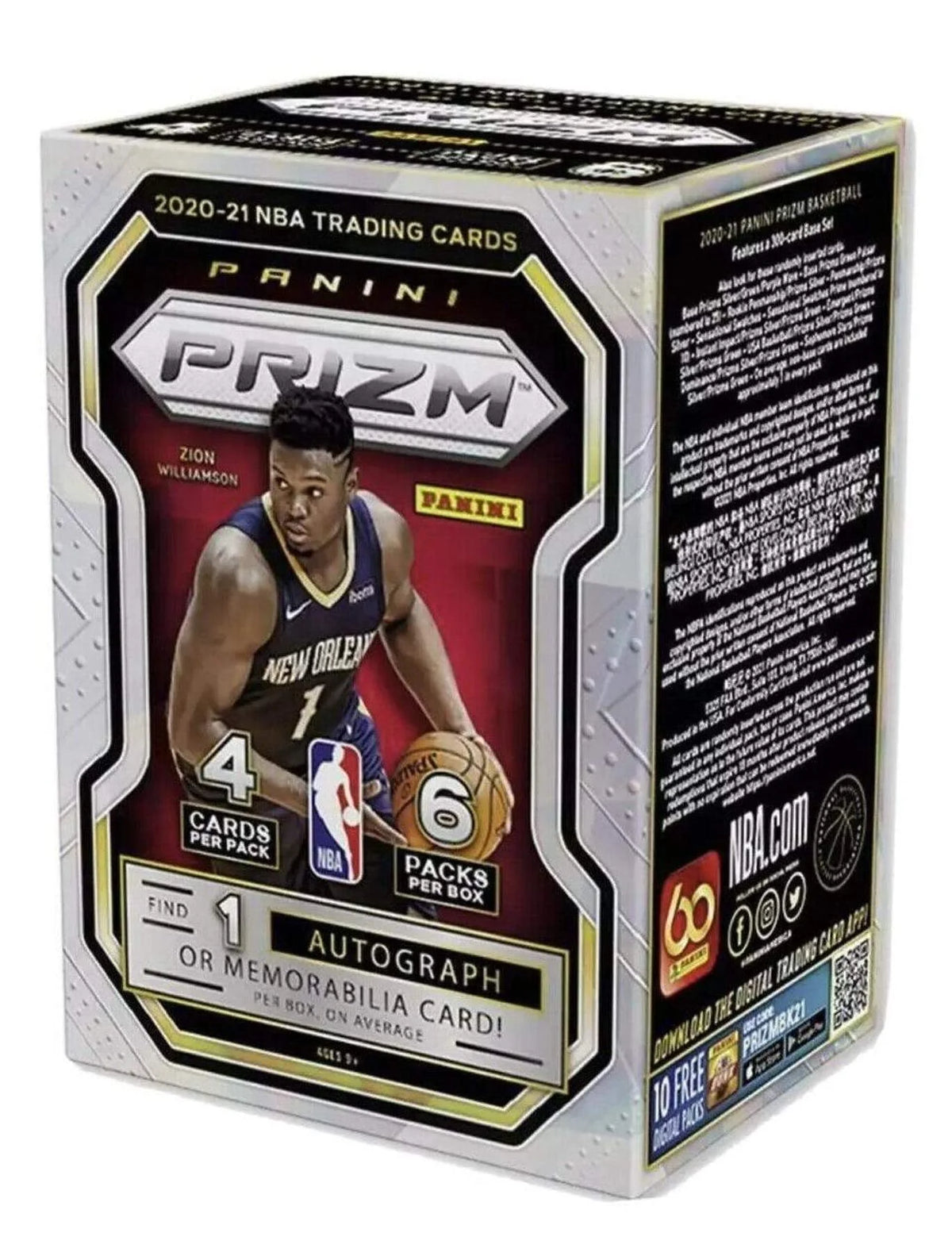 2020-21 NBA Basketball Trading Cards Blaster Box 24 Cards P98573