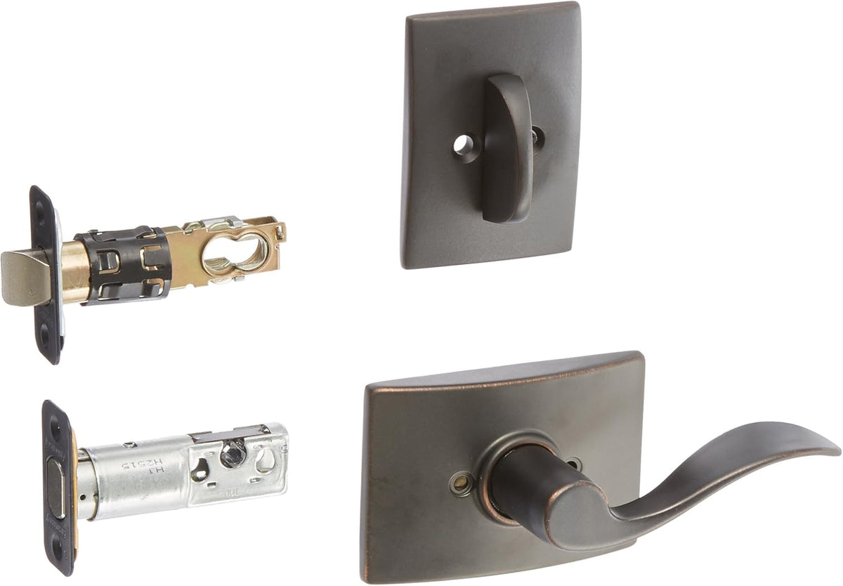 Aged Bronze Interior Pack Lever Set with Single Cy, Pack of 2 V67716