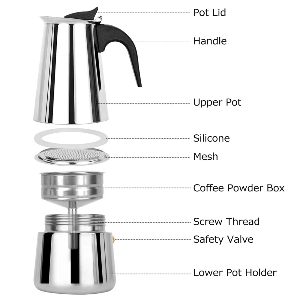 Stainless Steel Electric Coffee Maker I692
