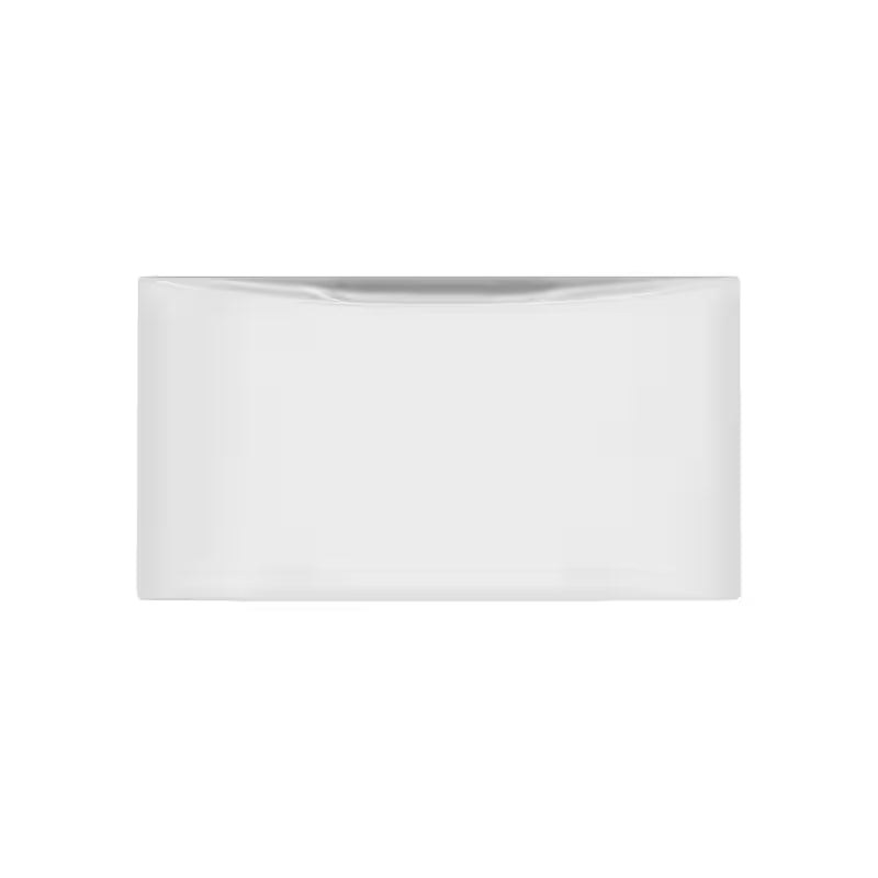 White Laundry Pedestal with Storage Drawer X8523