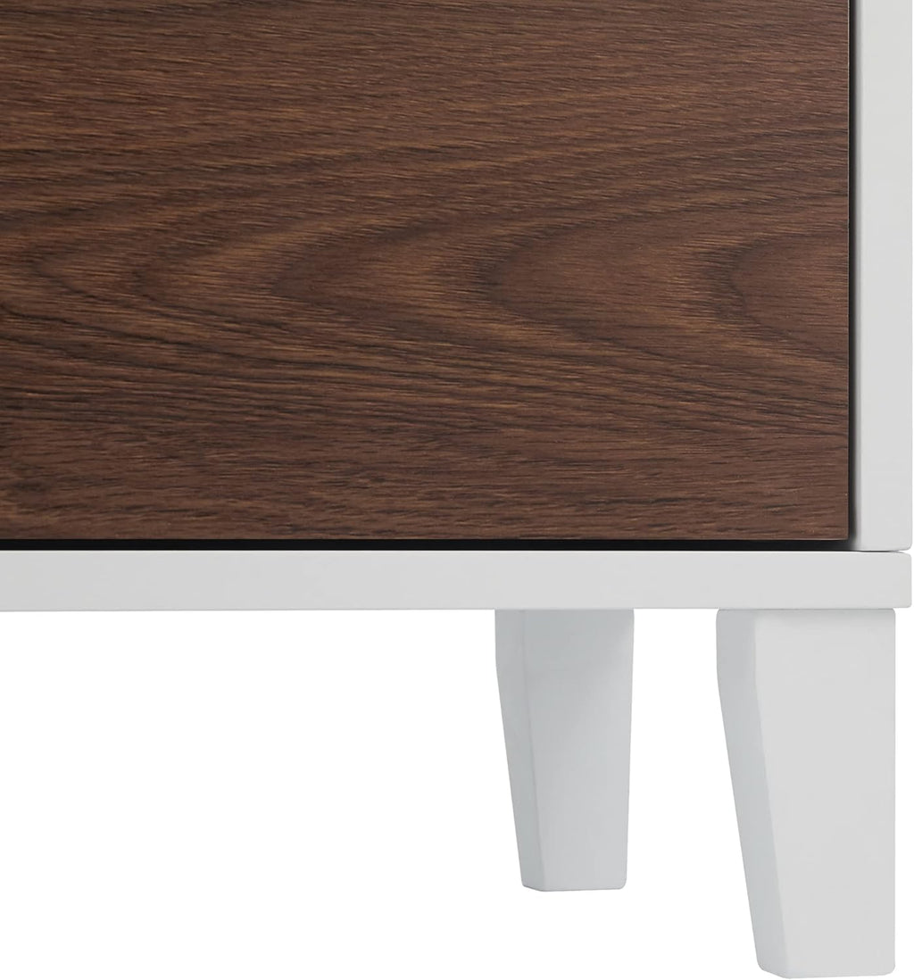 White Wood Bathroom Linen Cabinet I2970