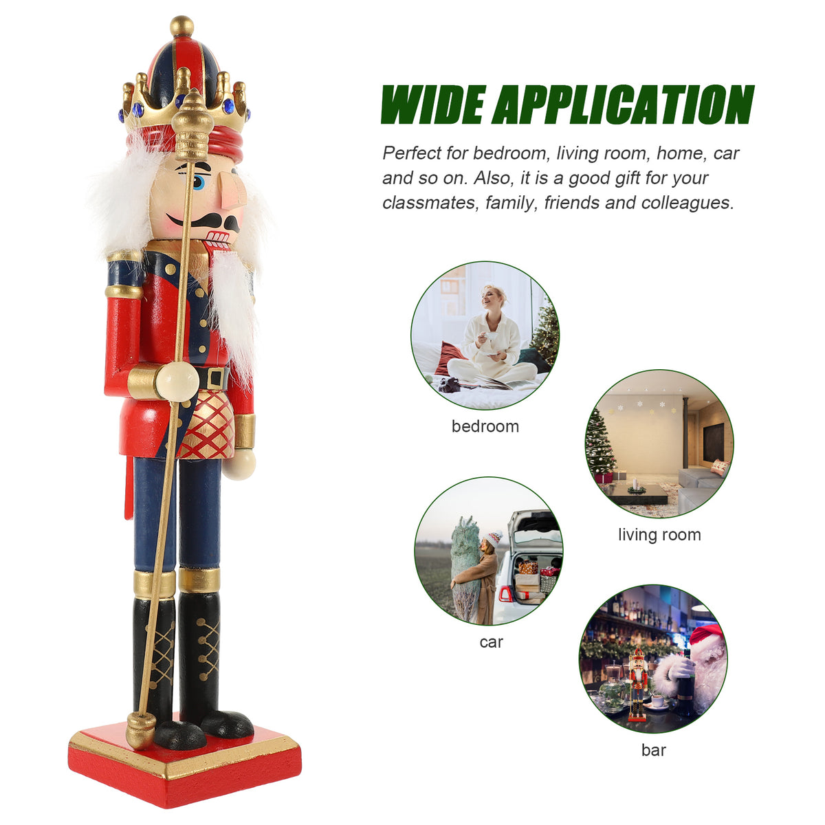 Wooden Nutcracker Doll Christmas Decor R226