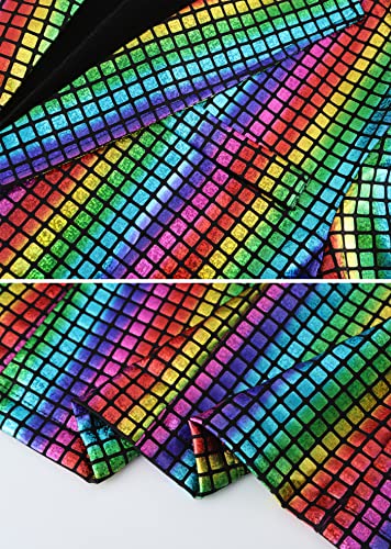 Metallic Disco Jacket and Pants Set A7038