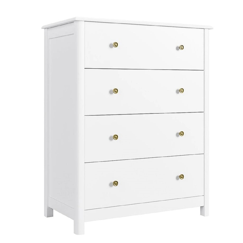 White 4 Drawer Dresser Z19302