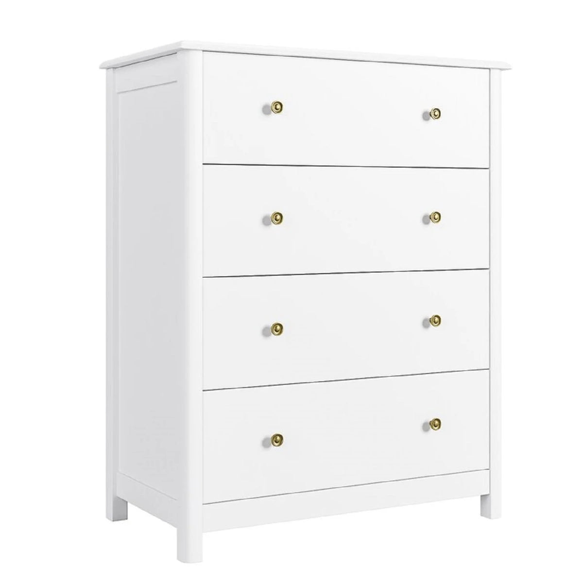 White 4 Drawer Dresser Z19302