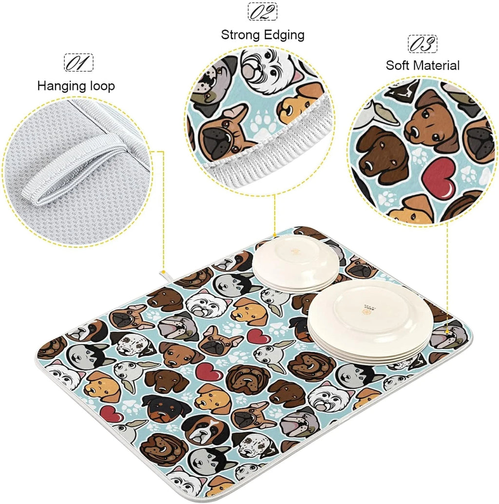 Microfiber Absorbent Drying Mat 16" × 18" M4467