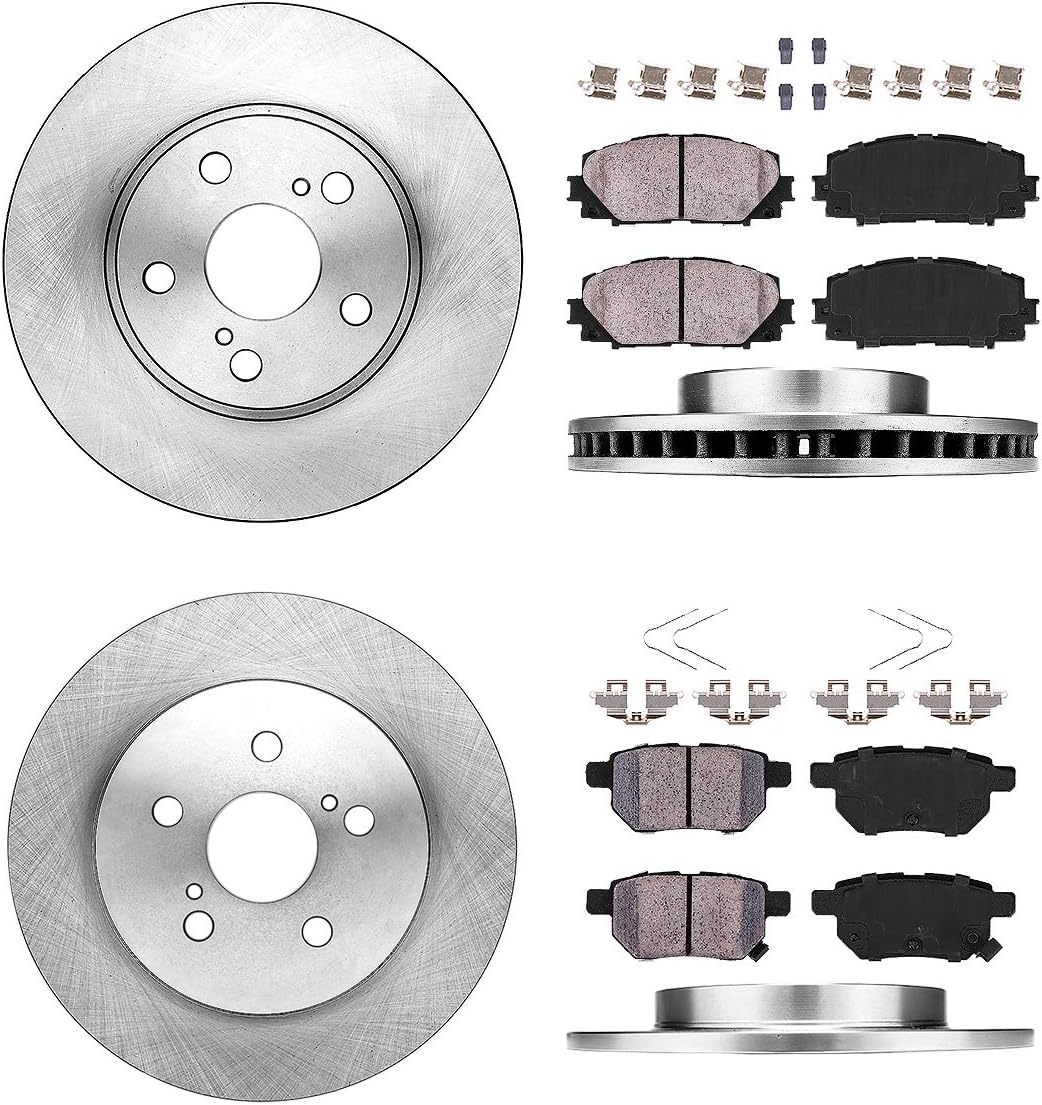 255 mm Front + 259 mm Rear Brake Rotors + Ceramic Pads + Hardware Q937
