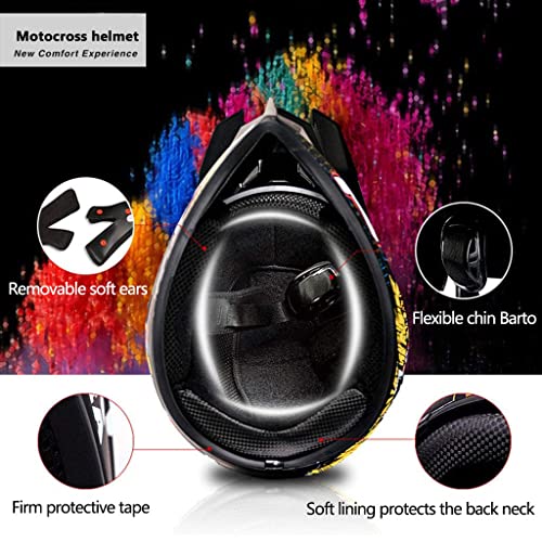 DOT Certified Full Face Motorcycle Helmet with Built-in Speaker L65108