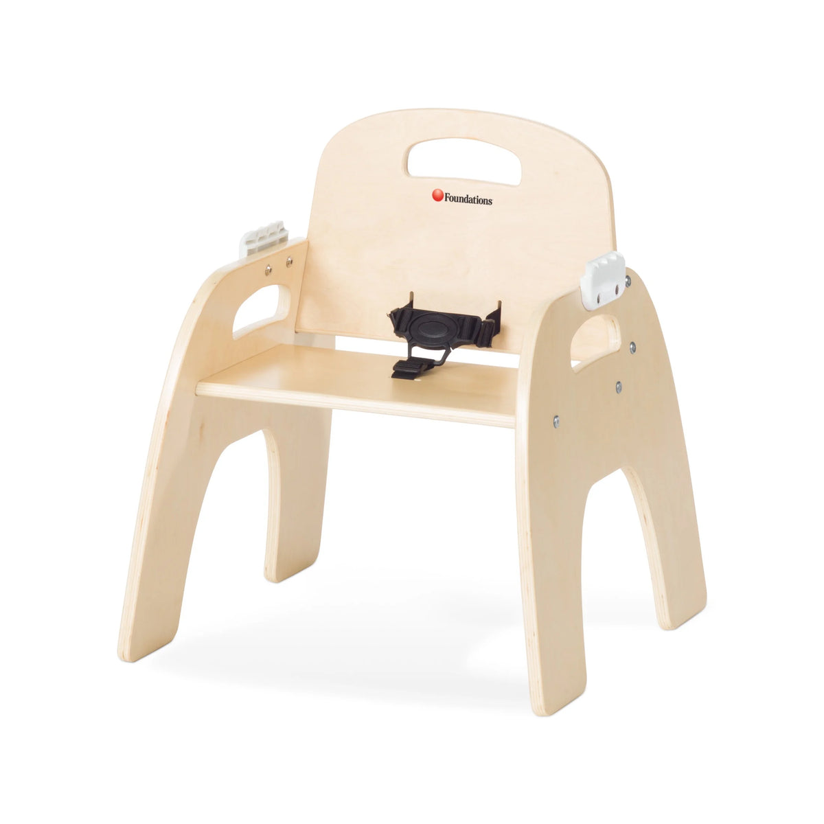 11" Low Wood Feeding Chairs with Dishwasher Safe Tray, 2 Pack D9272