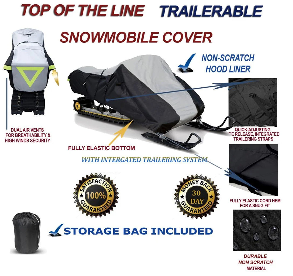 600D Snowmobile Travel and Storage Cover B1446