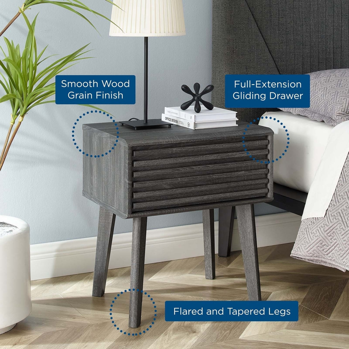 Charcoal End Table B998