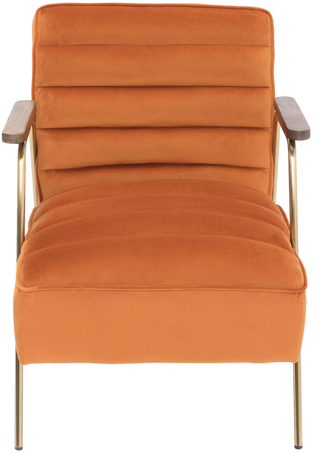 Orange Velvet Accent Chair P936