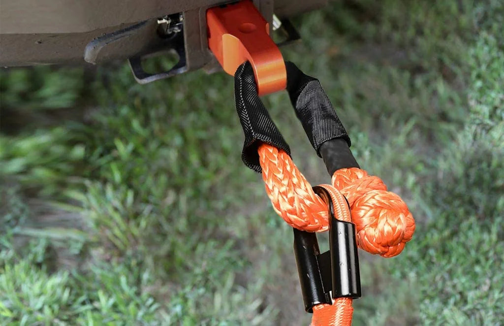 Orange 1/2" Soft Shackle Synthetic Rope with Protective Sleeve S15250