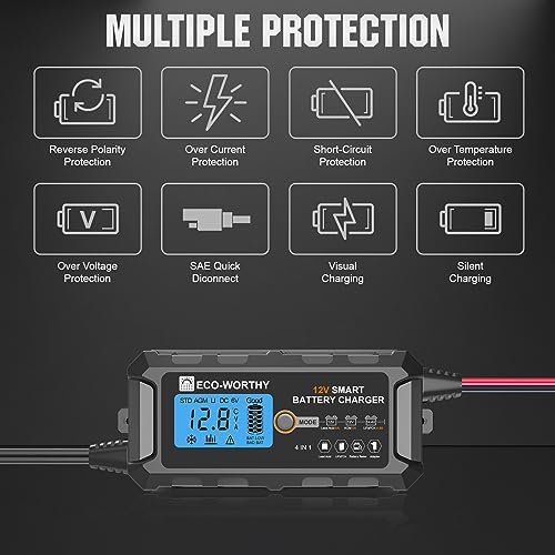 12V 5A Automatic Smart Battery Charger and Maintainer O988423