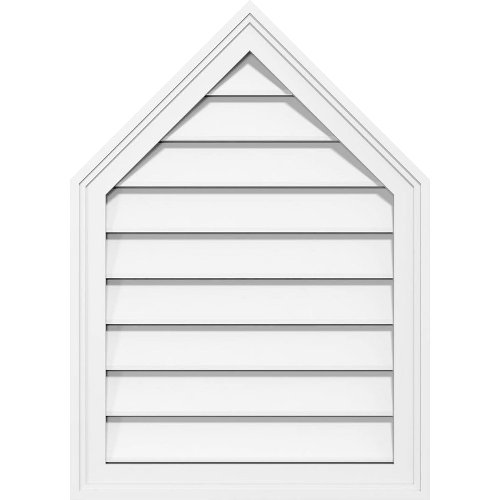 Peaked Top Surface Mount PVC Gable Vent I962